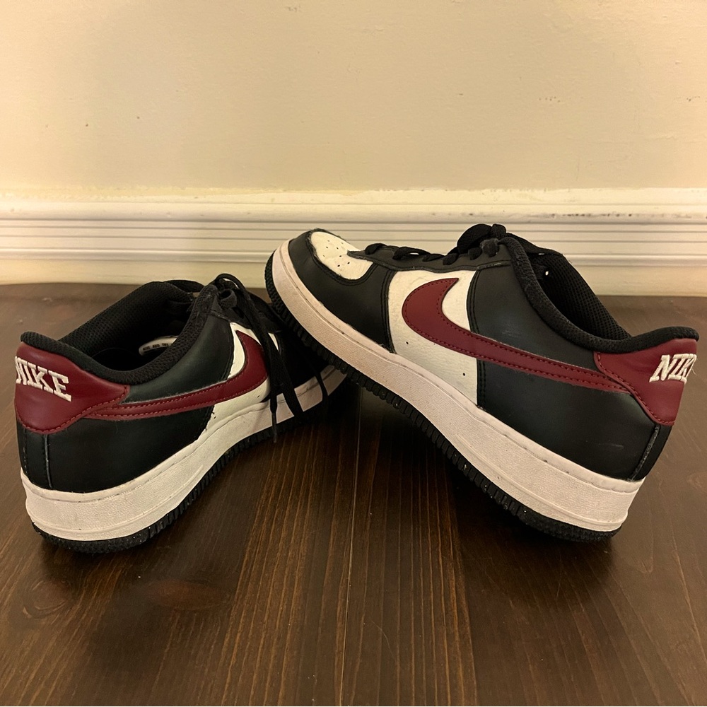 Nike Big Kids Air Force 1 Dark Team Red and Black